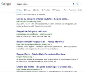 Les blogs de crèches sont nombreux