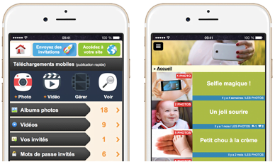 Partager des photos de sa famille et aussi des vidéos