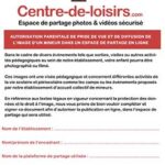 Autorisation parentale de diffusion Autorisation parentale de diffusion de photos en accueil de loisirs